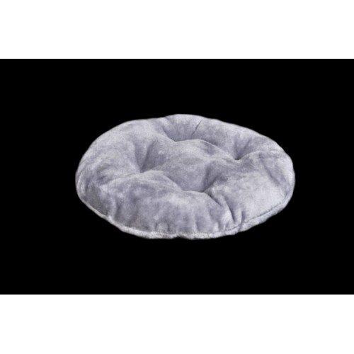 Подушка-лежак (синтепон) для котів та собак Мур-Мяу кругла 40 см Сіра Подушка-лежак (синтепон) для котів та собак Мур-Мяу кругла 40 см Сіра