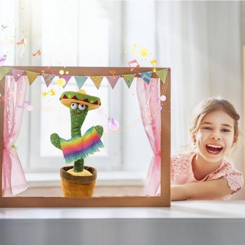 Танцюючий кактус-повторюшка Funny Toys Dancing Mexicano TikTok Cactus 31 см CPK 56683 Танцюючий кактус-повторюшка Funny Toys Dancing Mexicano TikTok Cactus 31 см CPK 56683