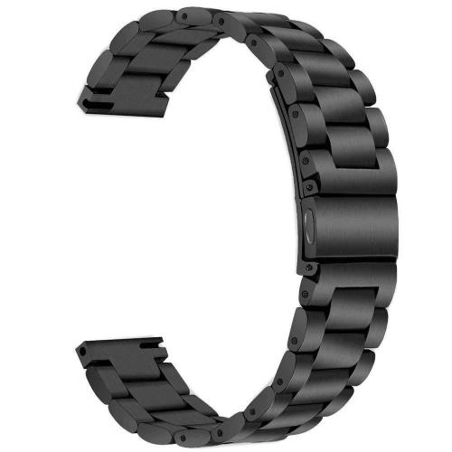 Ремінець BeWatch сталевий універсальний 20 мм Чорний (1110401.u) Ремінець BeWatch сталевий універсальний 20 мм Чорний (1110401.u)