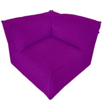 Безкаркасний модульний диван Блек Кутовий Tia-Sport (sm-0704-3) фіолетовий