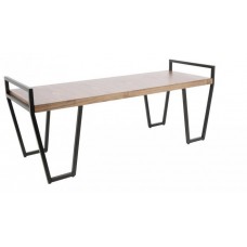 Банкетка - пуф для передпокою в стилі Loft NS-122 530x1200x450 мм Черный