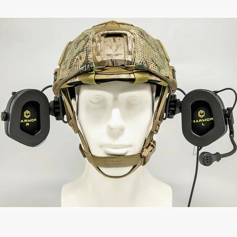 Тактичні активні навушники з мікрофоном EARMOR M32X Mark3 Чорний (2055717662)