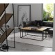 Кавовий журнальний столик у стилі Loft NS-472 480x1000x650 мм Черный