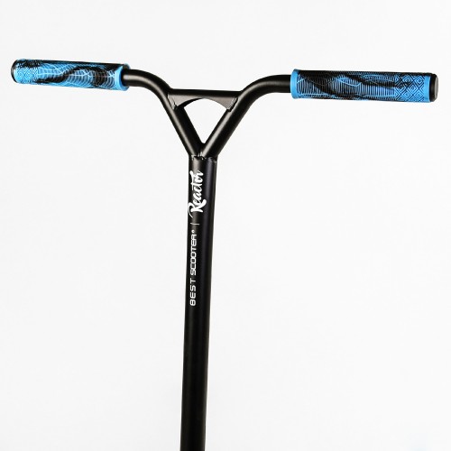 Самокат трюковий пеги алюмінієвий диск та дека колеса Best Scooter Reactor HIC-система PU Black and blue (112770)