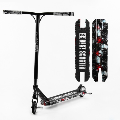 Самокат трюковий Best Scooter HIC-система пеги алюмінієвий диск та дека принт Skulls and palms 100 кг Різнобарвний (105675) Самокат трюковий Best Scooter HIC-система пеги алюмінієвий диск та дека принт Skulls and palms 100 кг Різнобарвний (105675)
