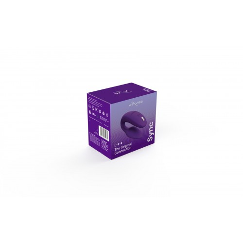 Смарт-вібратор для пар We-Vibe Sync 2 Purple, 10 віброрежимів, пульт ДК