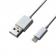 Кабель Grand-X USB-Lightning, 1м Cu, 2.1A White (PL01W)