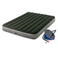 Надувний матрац Intex 64762 (матрац 64108, ножний насос 68610). Полуторний 137 х 191 х 25 см