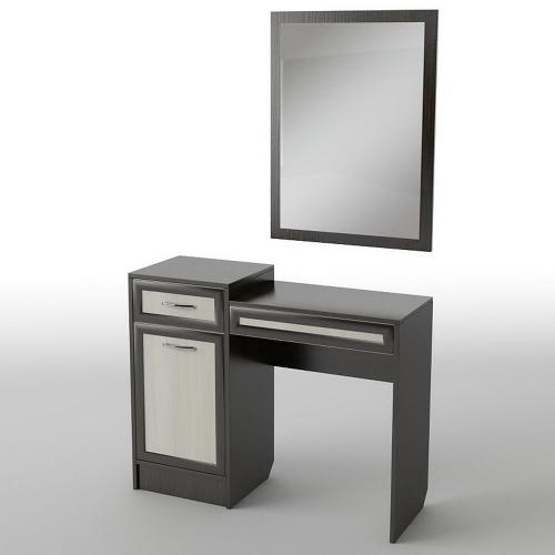 Туалетний столик Тиса Мебель БС-4 Венге Дуб молочний 80x40x100 см Туалетний столик Тиса Мебель БС-4 Венге Дуб молочний 80x40x100 см