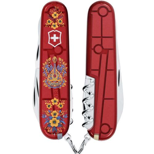 Складаний ніж Victorinox Climber Ukraine 91 мм 14 функцій Українські мотиви (1.3703.T_T1370u) Складаний ніж Victorinox Climber Ukraine 91 мм 14 функцій Українські мотиви (1.3703.T_T1370u)