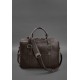 Шкіряна сумка для ноутбука та документів темно-коричнева BlankNote