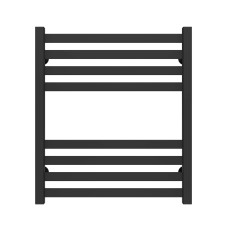 Рушникосушарка водяна Magnus П8 600х600 Deffi Чорний (A.MA.60.60.8.B.B)