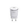 Зарядний пристрій Hoco C37A 2.4A 1 USB з кабелем Type C Білий