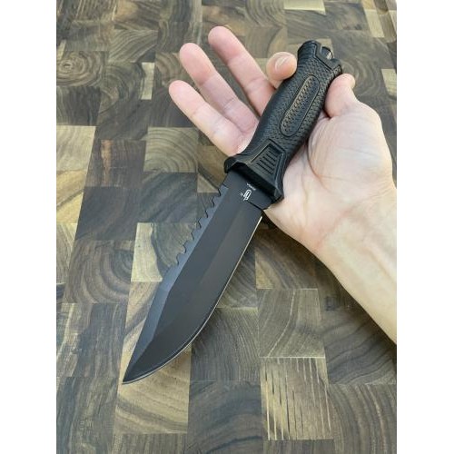 Ніж тактичний Gorillas BBQ 2-702С сталь 65Х13 KN141 Чорний (5302) Ніж тактичний Gorillas BBQ 2-702С сталь 65Х13 KN141 Чорний (5302)