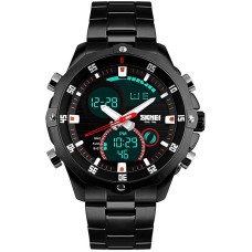 Годинники наручні чоловічі Skmei 1146 Чорний 1146BK (15894-hbr)