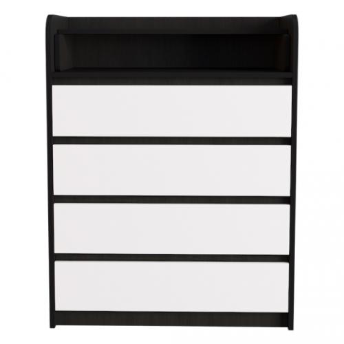 Комод пеленальний Еверест Мікс Телескопи 80х45х101 см Венге + Білий