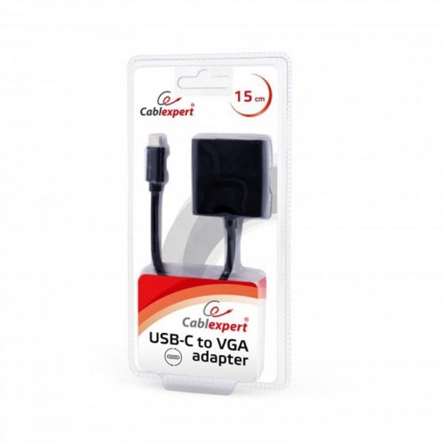 Адаптер Cablexpert (AB-CM-VGAF-01) USB Type-C-VGA, 0.15 м, чорний в інтернет супермаркеті PbayMarket!