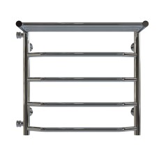 Рушникосушарка водяна Трапеція з полицею П5 500х500 Deffi Хром (C.TP.50.50.5.C.B)