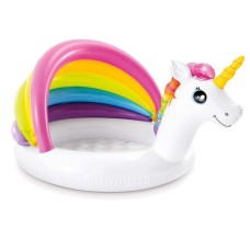 Дитячий надувний басейн Intex 57113 «Єдиноріг» з навісом, 127 х 102 х 69 см