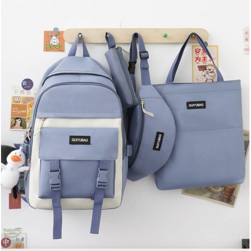 Рюкзак шкільний для дівчинки Hoz Kay 4 в 1 Блакитний (SK001592) в інтернет супермаркеті PbayMarket!