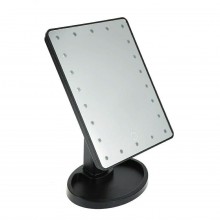 Настільне дзеркало для макіяжу з LED підсвічуванням Magic Makeup Mirror Superstar Magnifying ZX-23 22 світлодіода Чорне (001871122C2)
