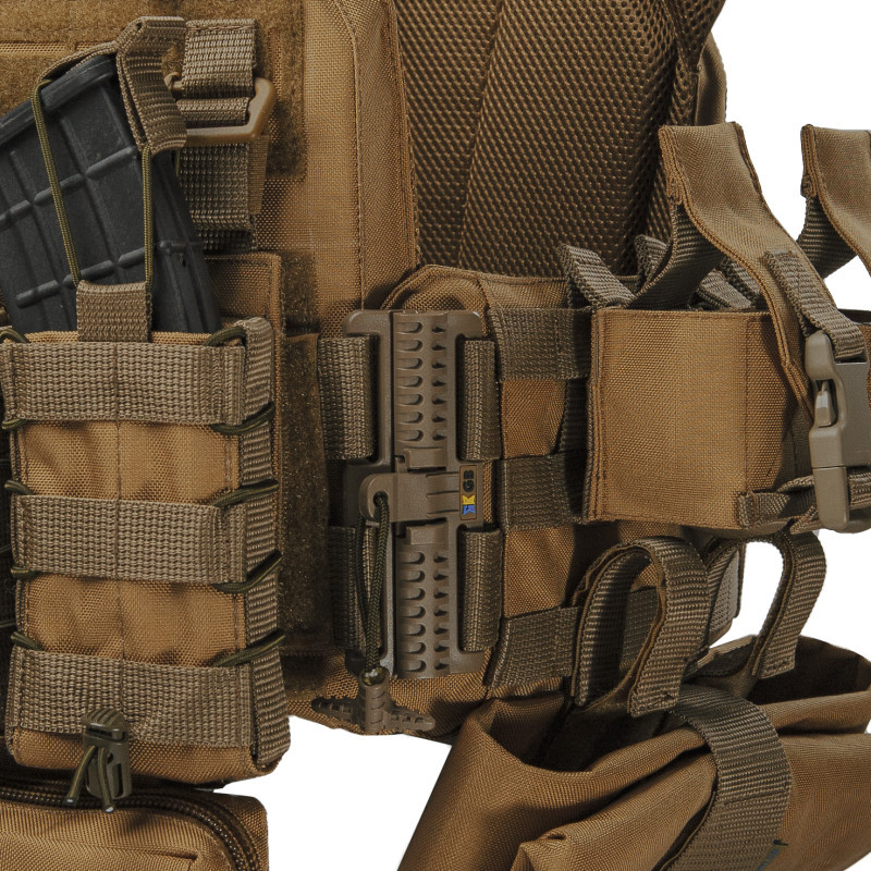 Плитоноска тактична зі швидким скиданням з підсумками No Brand Warmor Gen.3 Pro Max One Size Койот (2396567748)