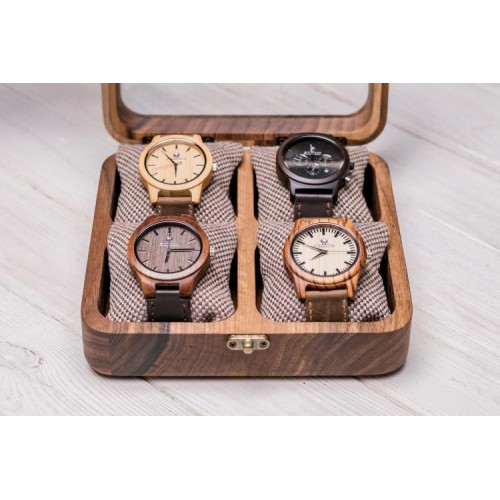 Коробочка для зберігання наручних годинників ecoWalnut 7х18х18 см Коробочка для зберігання наручних годинників ecoWalnut 7х18х18 см