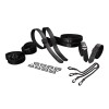 Набір із 8 ременів для зв'язування LOCKINK 8-Bondage-Straps Restraint Set - Black