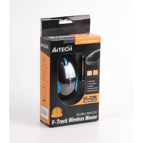 Миша бездротова A4Tech G3-270N Black/Blue USB V-Track в інтернет супермаркеті PbayMarket!
