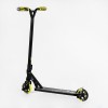 Самокат трюковий пеги алюмінієвий диск та дека колеса Best Scooter Reactor HIC-система PU Black and yellow (112771)