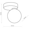 Стельовий світильник TK Lighting Bianca 16x12x15 см Золотисто-білий (TK4695)