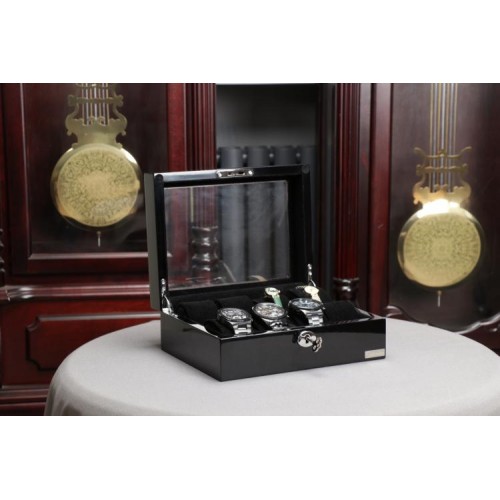 Скринька для зберігання годинників Salvadore 841-8BB 24х18,5х9 см Чорний Скринька для зберігання годинників Salvadore 841-8BB 24х18,5х9 см Чорний
