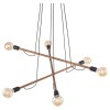 Люстра TK Lighting Helix Коричневий Чорний (TK4950)