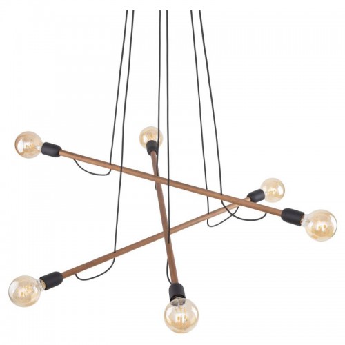 Люстра TK Lighting Helix Коричневий Чорний (TK4950)