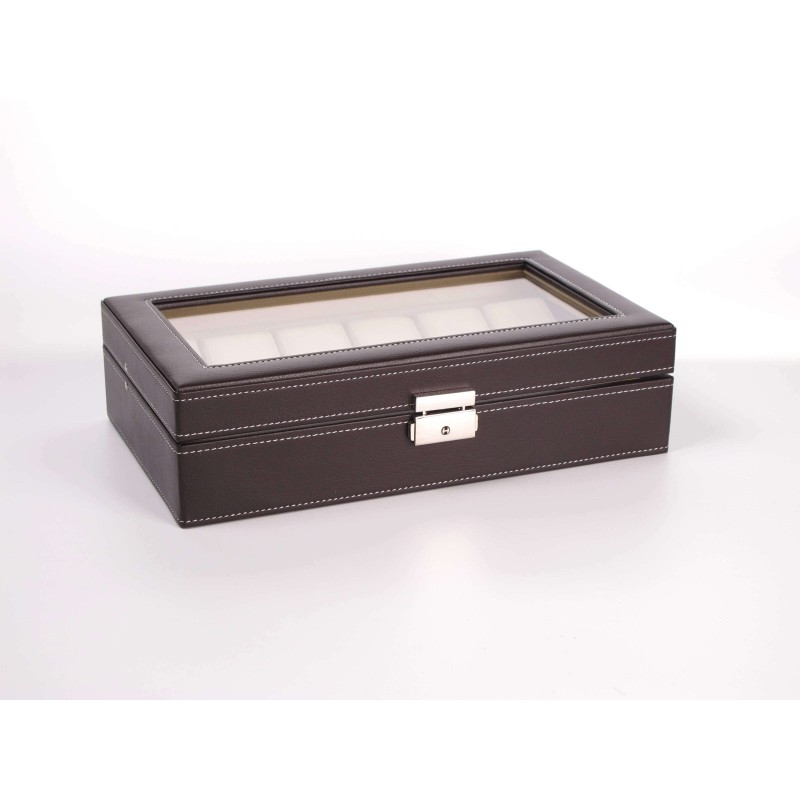 Шкатулка для годинників Salvadore PB/1098/12.DBR темно-коричневий