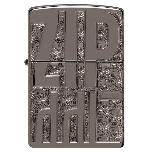 Запальничка бензинова Zippo Logos Design Сірий (46312)