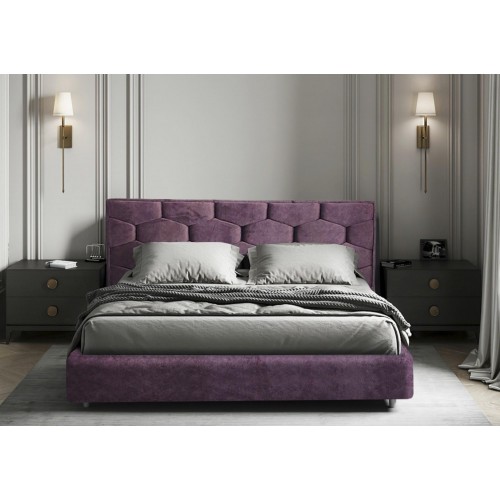 Ліжко BNB Octavius Comfort 90 х 190 см Simple З підйомним механізмом та нішою для білизни Фіолетовий