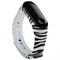 Ремінець Painted Strap для Xiaomi Mi Band 5 / 6 Zebra Ремінець Painted Strap для Xiaomi Mi Band 5 / 6 Zebra