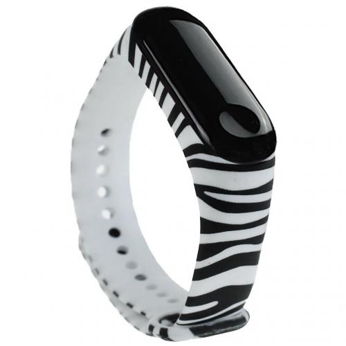 Ремінець Painted Strap для Xiaomi Mi Band 5 / 6 Zebra Ремінець Painted Strap для Xiaomi Mi Band 5 / 6 Zebra