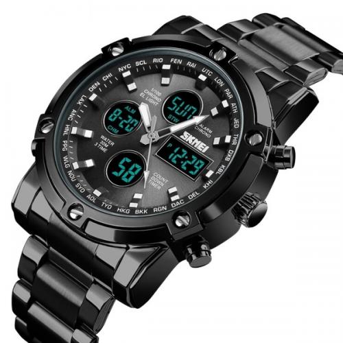 Наручний годинник чоловічий Skmei Molot Limited AllBlack Чорний (2191) Наручний годинник чоловічий Skmei Molot Limited AllBlack Чорний (2191)