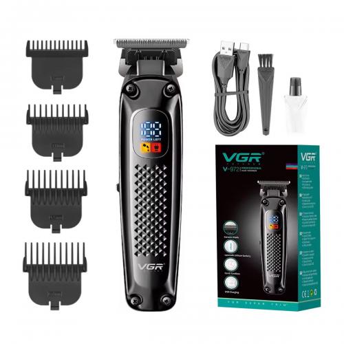Машинка для стрижки волосся VGR V-972 LED-дисплей акумуляторна 4 насадки 5W Black Машинка для стрижки волосся VGR V-972 LED-дисплей акумуляторна 4 насадки 5W Black