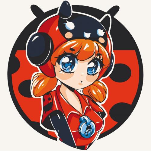 Розпис на полотні Art Craft Ladybug Bea 15546-AC 30х30 см Розпис на полотні Art Craft Ladybug Bea 15546-AC 30х30 см