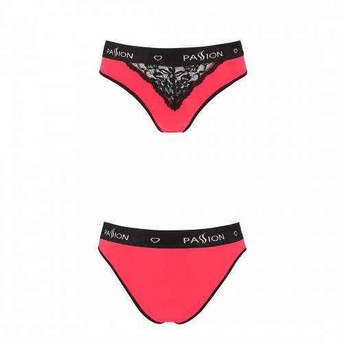 Трусики з широкою гумкою і мереживом Passion PS001 PANTIES red/black, size L в інтернет супермаркеті PbayMarket!