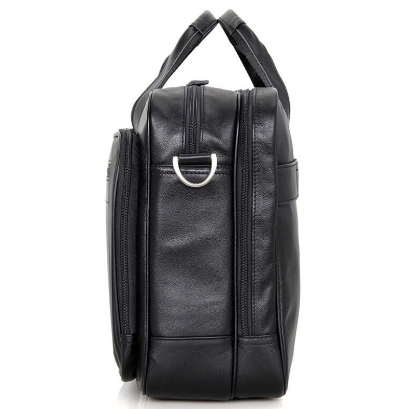 Сумка чоловіча Vintage 14398 для ноутбука 17 дюймів Чорна, Чорний