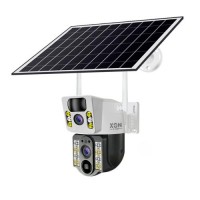 IP-камера вулична з акумулятором та подвійним об'єктивом XON Wi-Fi/4G 8000mAh Solar 1080P SmartCam Білий (MCBSM22VW 7515)