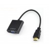 Адаптер-конвертер Tishric HDMI VGA 70091 Black