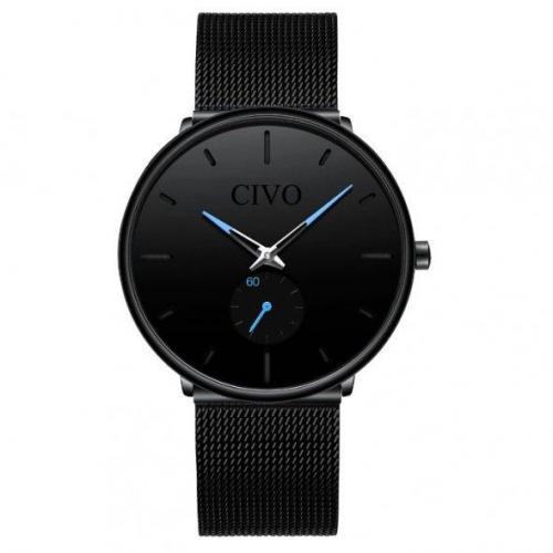 Чоловічий наручний годинник Civo Tower Black Чоловічий наручний годинник Civo Tower Black
