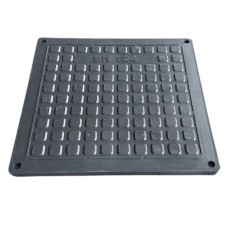 Кришка люка каналізаційного квадратного 600*600 мм садового чорного Воюс
