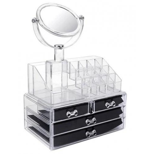 Настільний акриловий органайзер для косметики HLV Cosmetic Storage Box (1756374690) Настільний акриловий органайзер для косметики HLV Cosmetic Storage Box (1756374690)