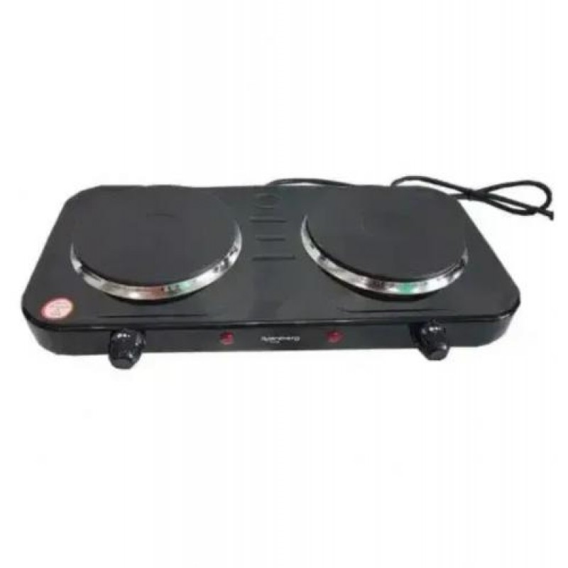 Електроплита настільна переносна двоконфорочна Rainberg RB 999 2000W